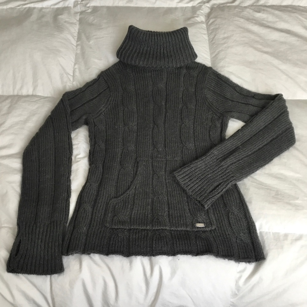 Columbia Ultra High Neck Wool Knit Sweater XS